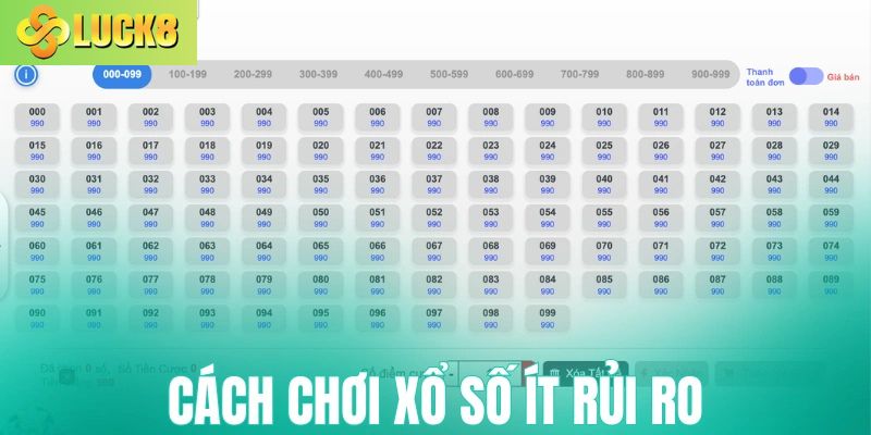 Cách chơi xổ số Luck8 ít rủi ro nhất
