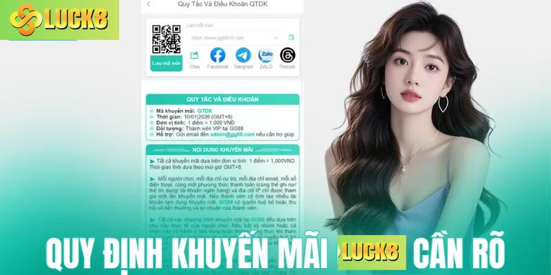 Quy định khuyến mãi Luck8 cần nắm rõ